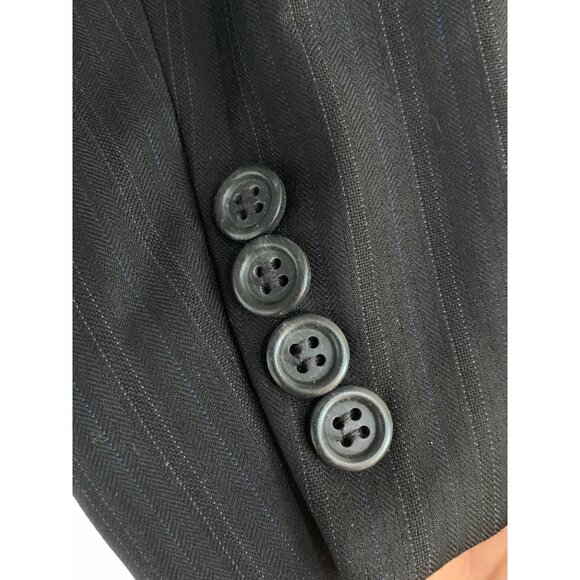 Burberry Mens 44R Blazer 3-Button Single-Breasted Wool Pinstripe USA RP10556 - Picture 10 of 16